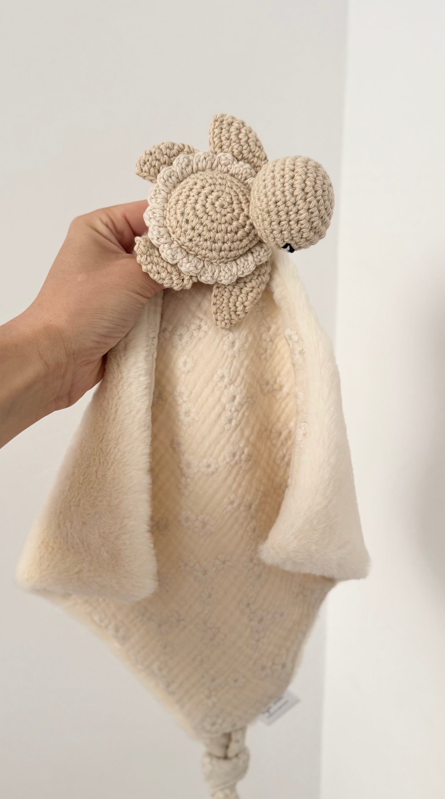 Doudou ma tortue jolie écru