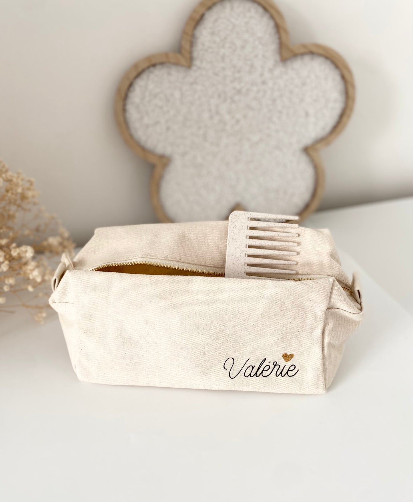 Trousse de toilette en coton