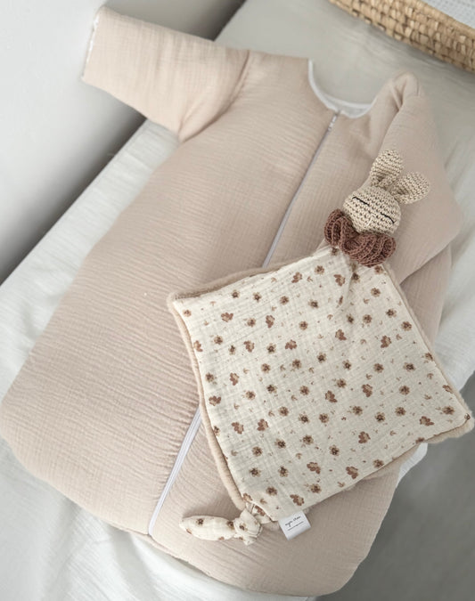 Gigoteuse en gaze de coton manche longue