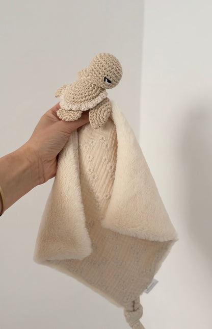 Doudou ma tortue jolie écru