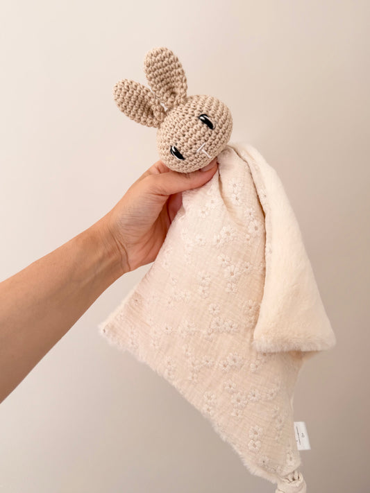 Doudou lapinou écru