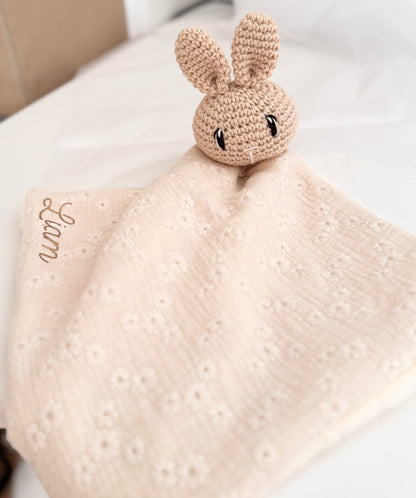Doudou lapinou écru