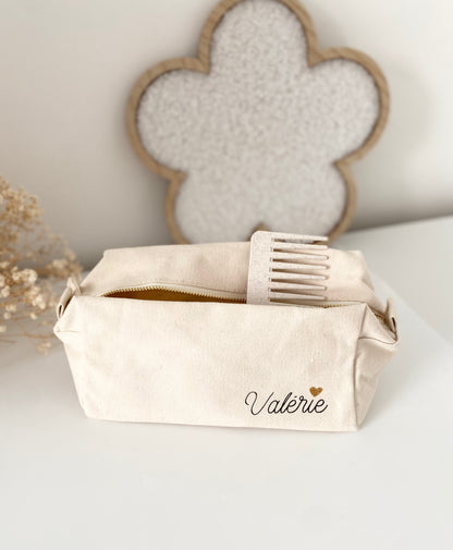 Trousse de toilette en coton